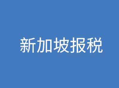 新加坡报税和税收减免政策是什么？